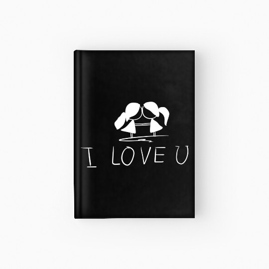 lesbian couple couple i love you Hardcover Journal