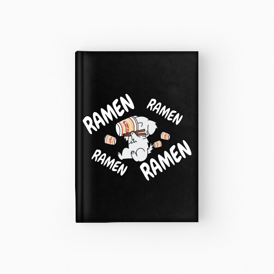 Great Pyrenees Instant Ramen Noodles Hardcover Journal