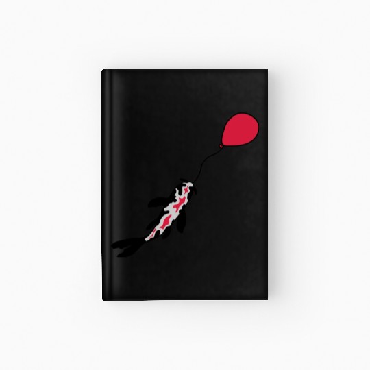 balloon koi fish nishikigoi Hardcover Journal