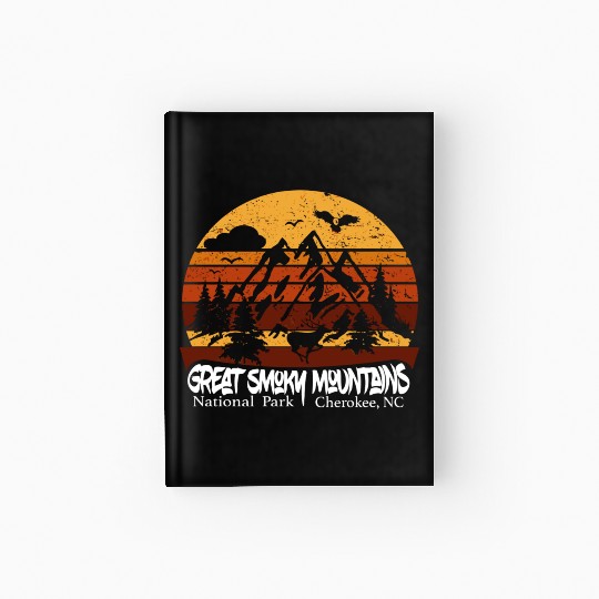 Great Smoky Mountains Cherokee Nc Vintage Souvenir Hardcover Journal