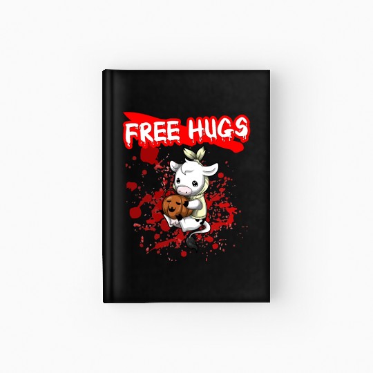 Free Hugs Halloween Sarcasm Scary Creepy Costume Hardcover Journal