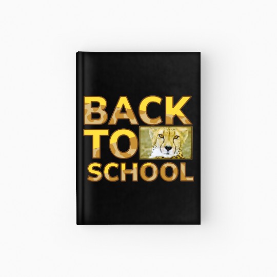 Back to school leopard print Hardcover Journal