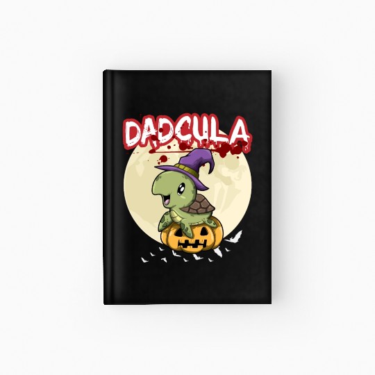 Dadcula Dracula Vampire Dad Funny Halloween Party Hardcover Journal