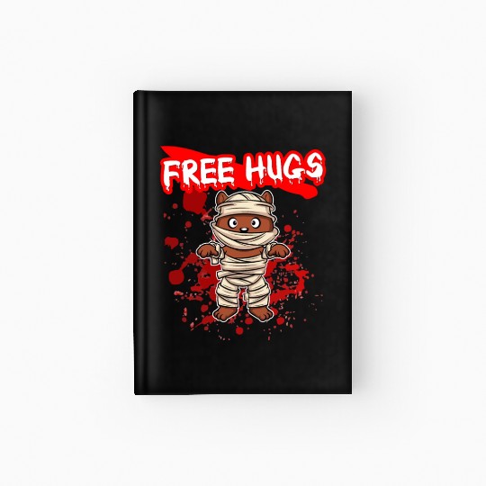 Free Hugs Halloween Sarcasm Scary Creepy Costume Hardcover Journal
