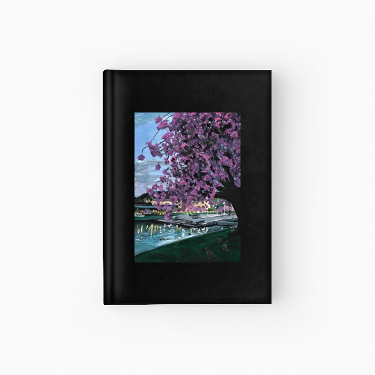 Festplass Swans and Cherry Flowers week 17 Hardcover Journal