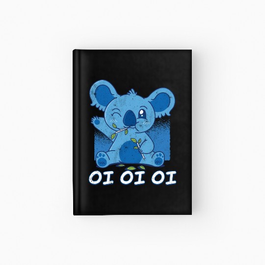 Cheer Koala Bear Australian Australia Day Hardcover Journal