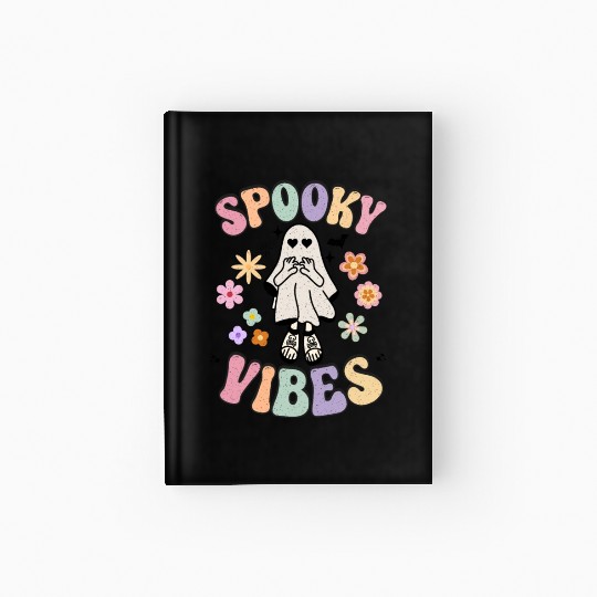 Spooky Season Retro Vintage Floral Halloween Hardcover Journal