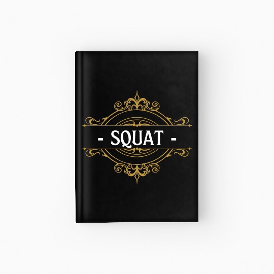 Powerlifting Squat Gym Fitness Hardcover Journal