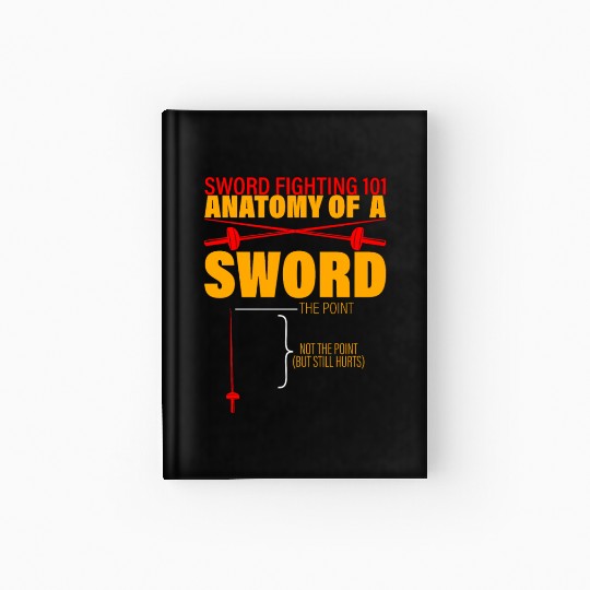 Sword Fighting 101 Anatomy Of A Sword 3 Hardcover Journal