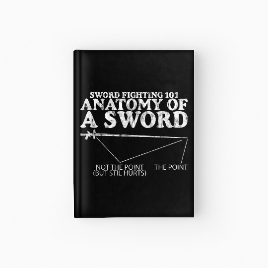 Sword Fighting 101 Anatomy Of A Sword 4 Hardcover Journal