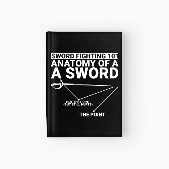 Sword Fighting 101 Anatomy Of A Sword 2 Hardcover Journal