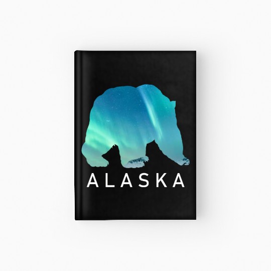 Alaska Gift USA Natur Bär Denali Grizzly Wald Hardcover Journal