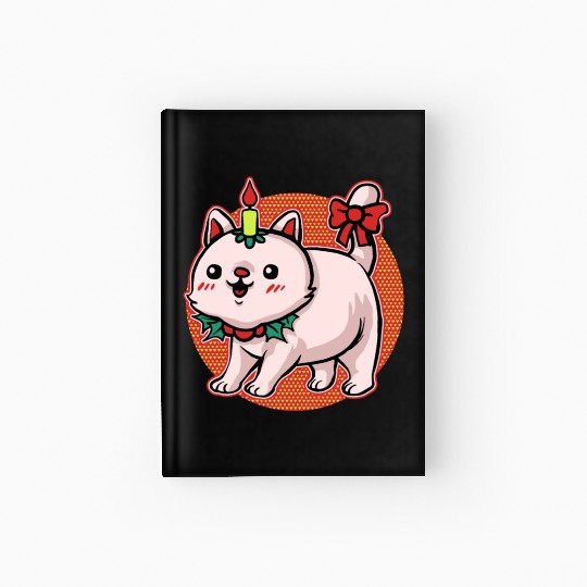 Christmas Ugly Christmas Cat Mieze Xmas Cat Hardcover Journal