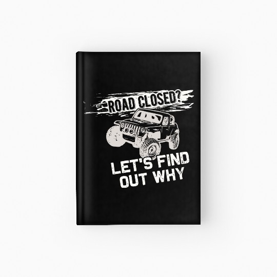 Off Road 4X4 Mudding Adventure Car Hardcover Journal