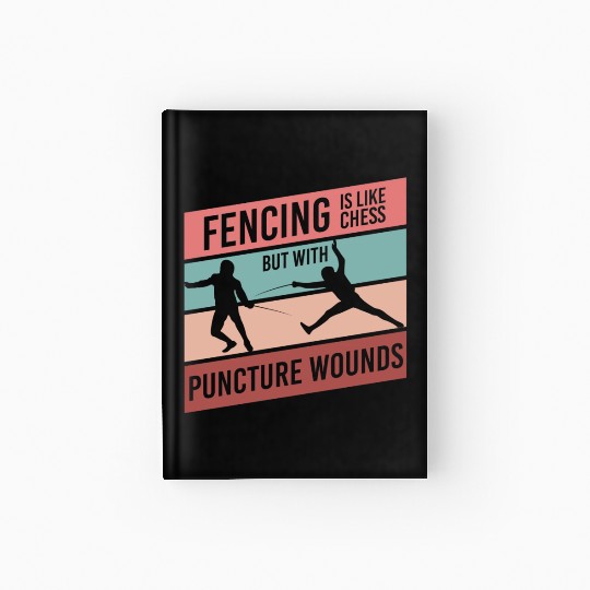 Fencing Sabre Hardcover Journal