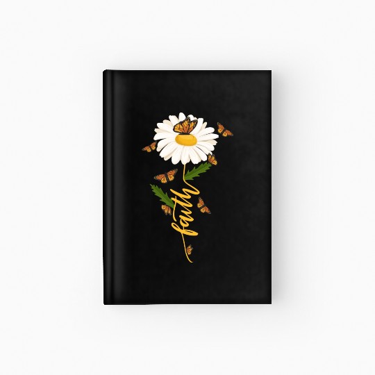 Faith Daisy Christian Gardener Wildflower Hardcover Journal