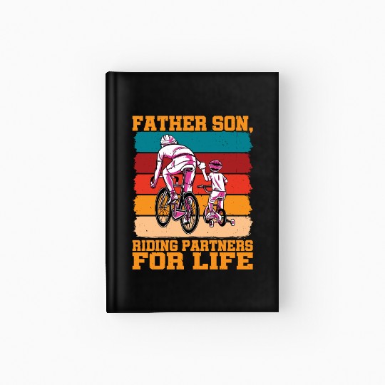 Father Son, Riding Partners For Life Hardcover Journal