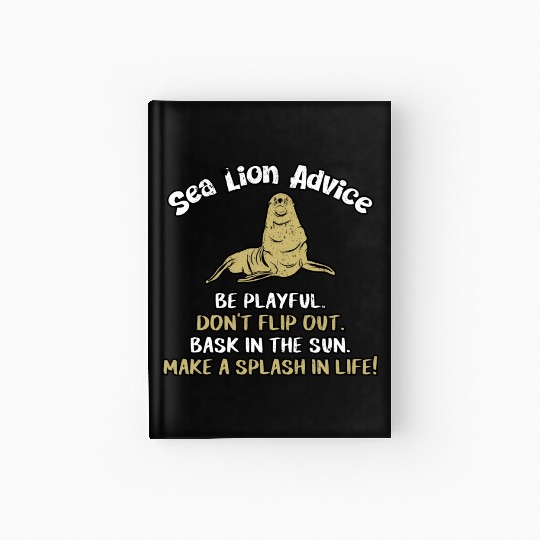 Sea Lion Hardcover Journal Seal Animal Gift Sea Lion Hardcover Journal S