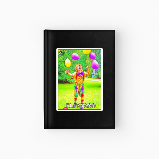 El Payaso The Clown Card Mexican Lottery Card Hardcover Journal