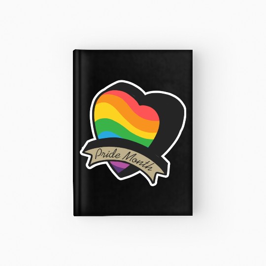 Pride Month LGBTQ Sticker Hardcover Journal