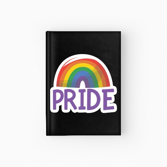 Pride Month LGBTQ Sticker Hardcover Journal