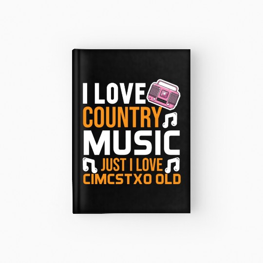 I love Country Music Hardcover Journal