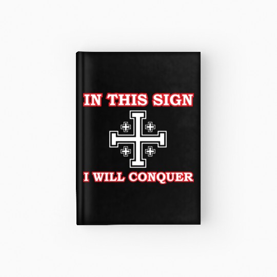 Crusader Cross Of Jerusalem Knights Templar Hardcover Journal