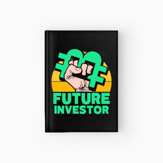 Future Bitcoin Investor Invest Investing Stocks Hardcover Journal
