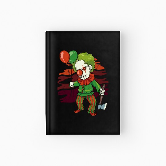 Scary Clown for Horror Fans Hardcover Journal