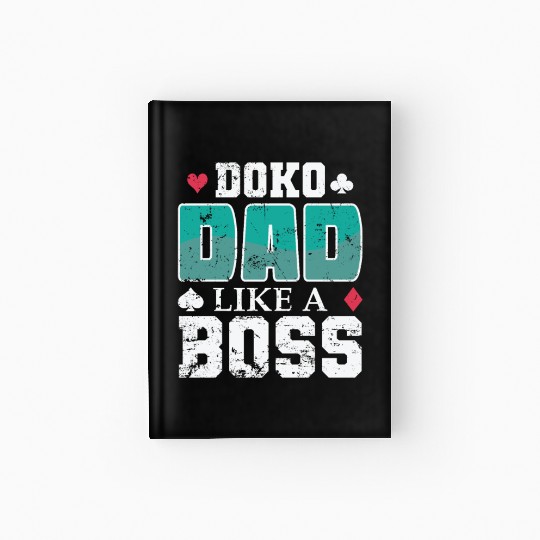 Doko Dad Like a Boss Card Game Hobby Hardcover Journal