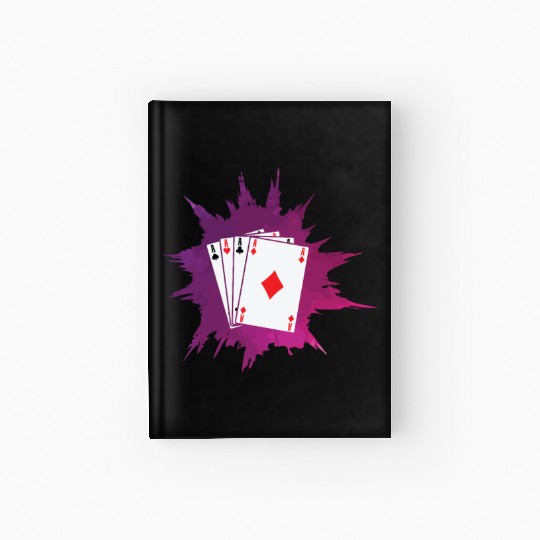 Poker or Skat Card Game Texas Holdem Hardcover Journal