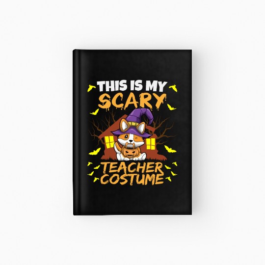 This Is My Scary Teacher Costume School Halloween Hardcover Journal