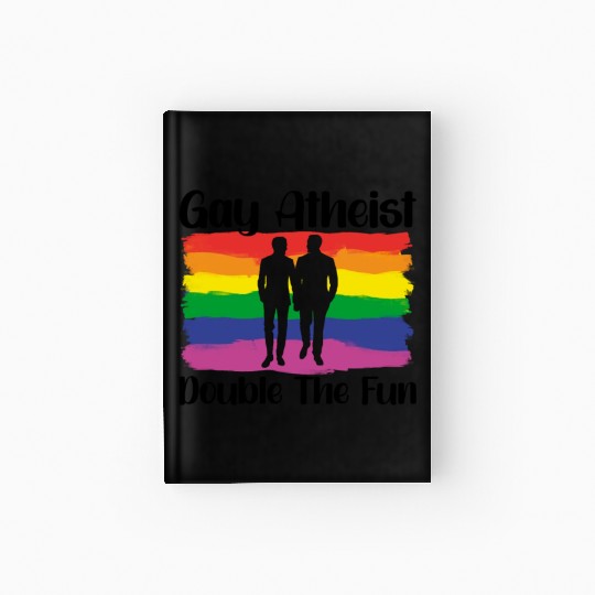 Gay LGBTQ Atheist Atheism Anti Religion Securalism Hardcover Journal