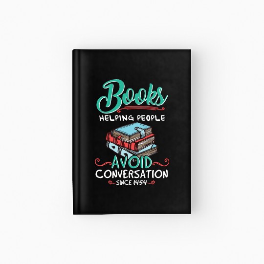 Books Helping People Avoid Conversation 1454 Libra Hardcover Journal