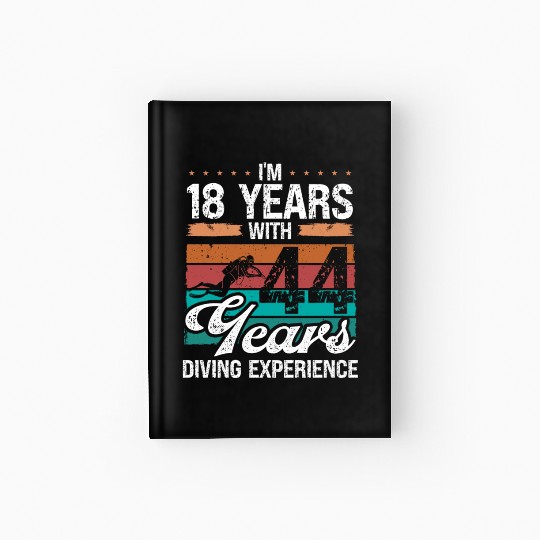 62 Birthday Idea Scuba Diving 62 Year Old Diver Hardcover Journal