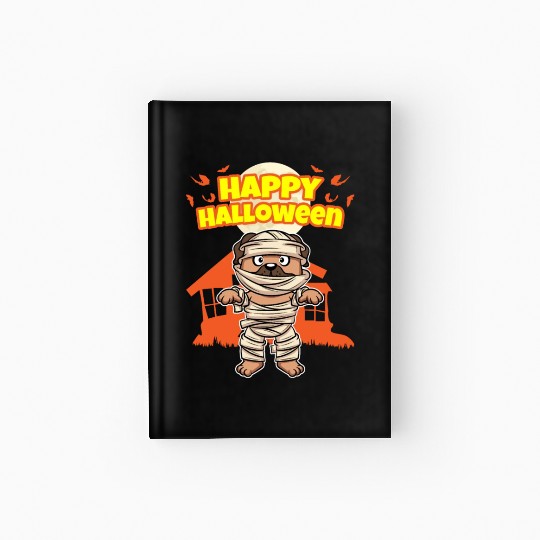 Happy Halloween Scary Funny Hallow's Eve Costume Hardcover Journal