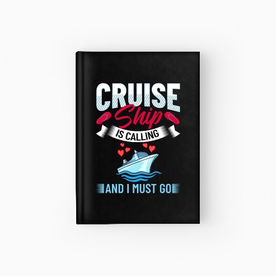 Cruise Ship Vacation Trip Party Sailing Boating Hardcover Journal