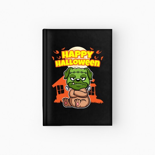 Happy Halloween Scary Funny Hallow's Eve Costume Hardcover Journal