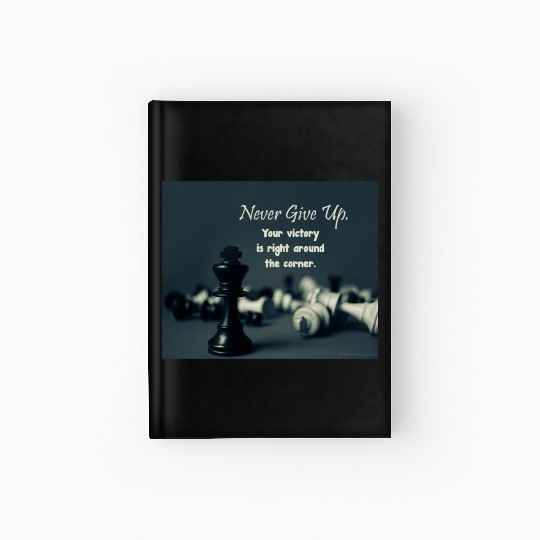 Never Give Up Hardcover Journal