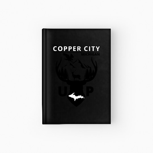 Copper City Michigan Upper Peninsula Hardcover Journal