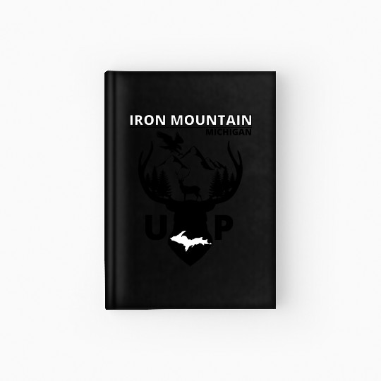 Iron Mountain Michigan Upper Peninsula Hardcover Journal