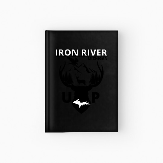 Iron River Michigan Upper Peninsula Hardcover Journal