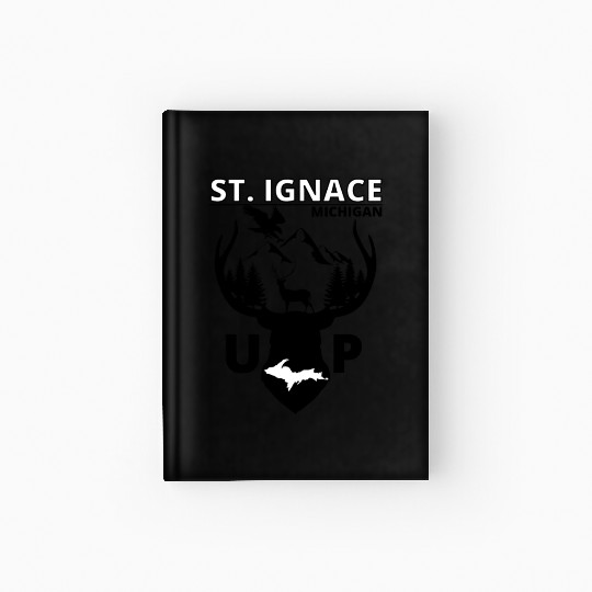 St. Ignace Michigan Upper Peninsula Hardcover Journal