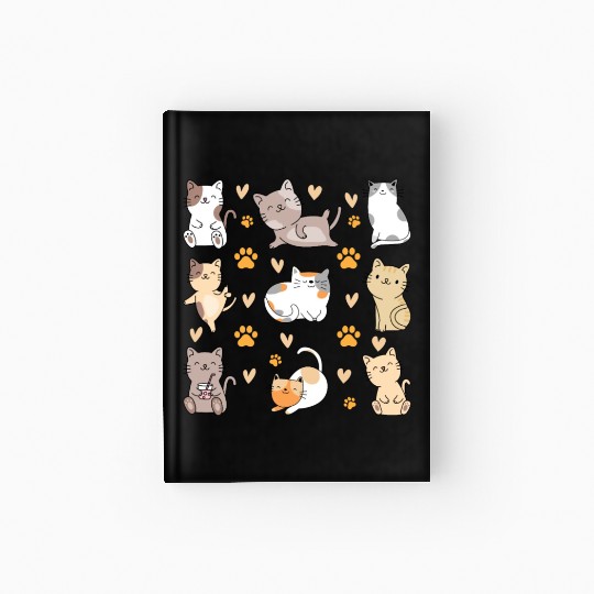 Cats Cute Cat Lover Cat Owner Many Cats I Cute Cat Hardcover Journal