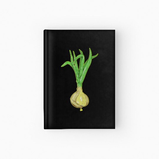 Onion plant Hardcover Journal