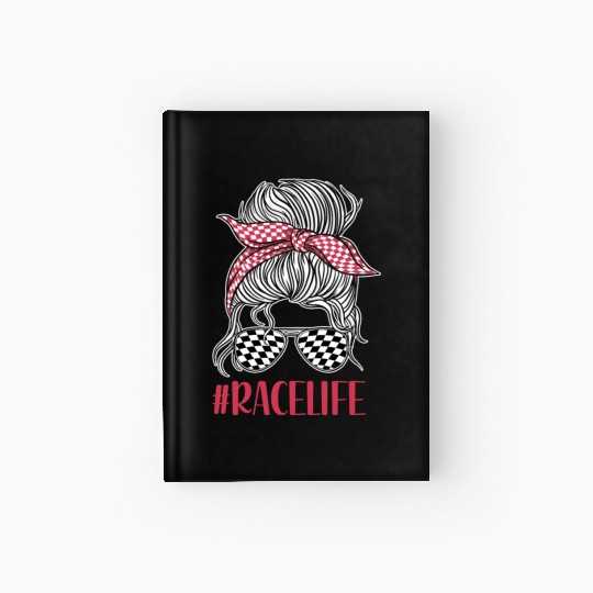 Racing Race Sunglasses Girl Hardcover Journal