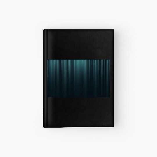Elegant Teal Blue Theater Cinema Curtain Pattern Hardcover Journal