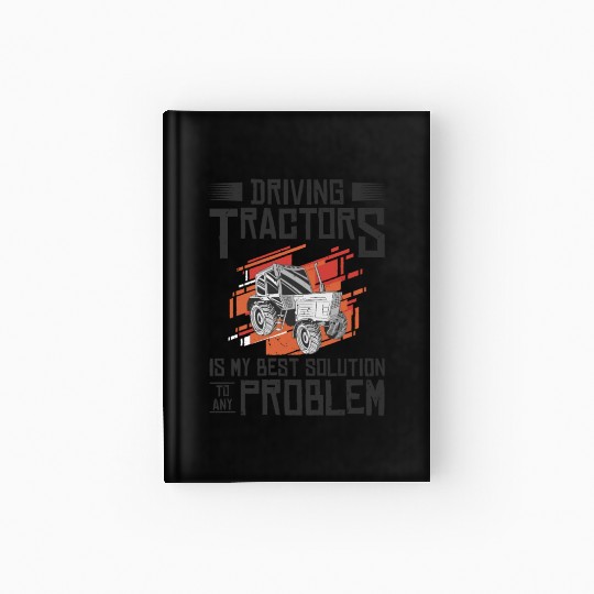 Problem Solution Tractor Farming Agriculture Hardcover Journal