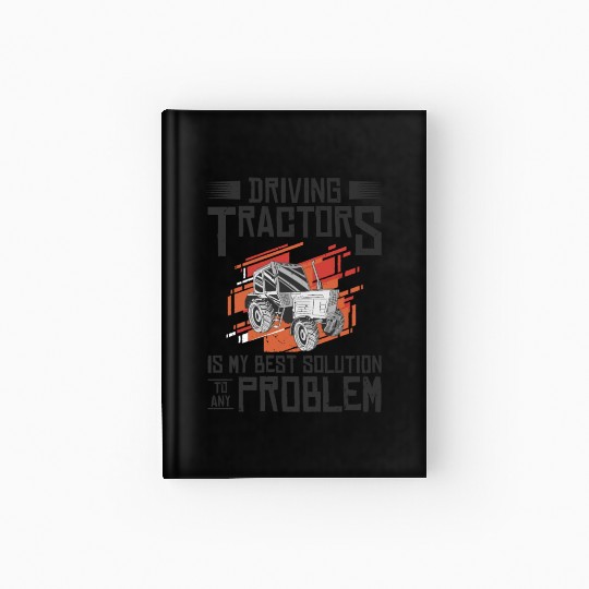 Problem Solution Tractor Farming Agriculture Hardcover Journal