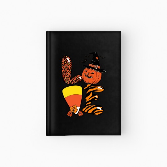 Halloween Love Candy Corn Hardcover Journal